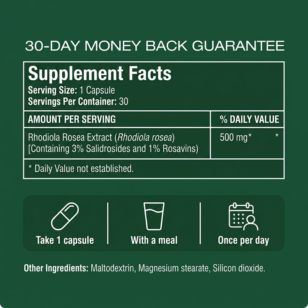 Maximum Potency Rhodiola Rosea